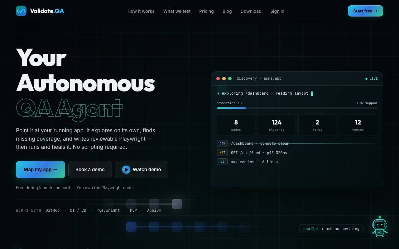 Validate.QA product interface